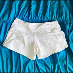 White lulu lemon speed up short